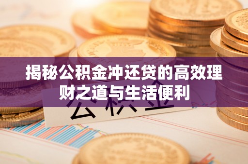 黄州揭秘公积金冲还贷的高效理财之道与生活便利