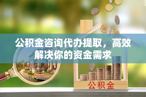 黄州公积金咨询代办提取，高效解决你的资金需求